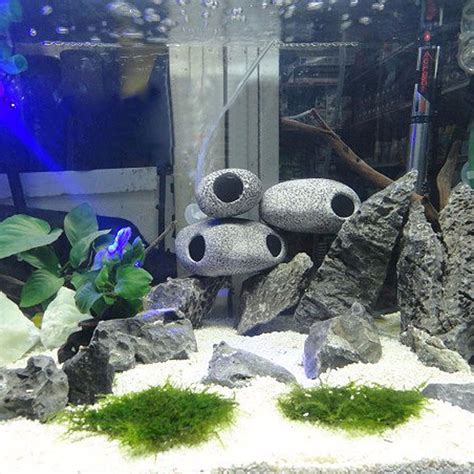Fish tank cave decorations ✅. 2020 Fish Aquarium Ceramic Rock Cave Stone Decoration For Fish Tank Special Design For The ...
