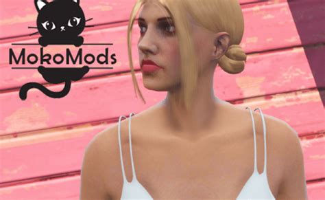 Neat Bun With Bangs Hairstyle For Mp Female Gta5 Mods Otosection