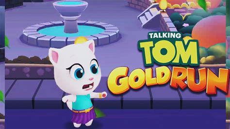 Talking Tom Gold Run Neon Angela X Speed Gameplay Android Ios Youtube