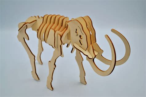 Mammoth Puzzle Dhl Express Delivery Wooden 3d Puzzle Diy Etsy