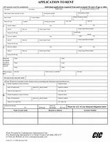 California Residential Rental Application Form Images