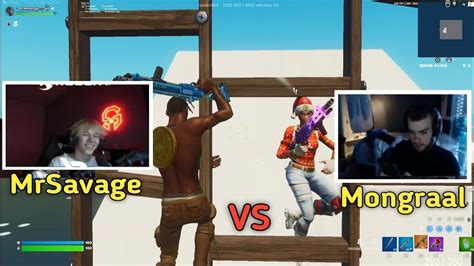 Mongraal Vs Mrsavage 1v1 Buildfight Youtube