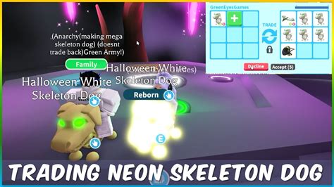Making And Trading A Neon White Skeleton Dog 🎃 What People Trade For A