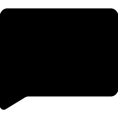 Message Of Filled Rectangular Speech Bubble Vector Svg Icon Svg Repo