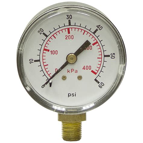 60 Psi 2 Lm Dry Gauge 2 Psi Graduation Pressure And Vacuum Gauges