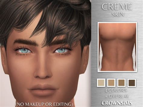 Creme Skin Overlay Version By Crownsims At Tsr Sims 4