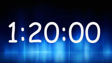 1 Hour 20 Minutes Timer Countdown From 1h 20min Youtube