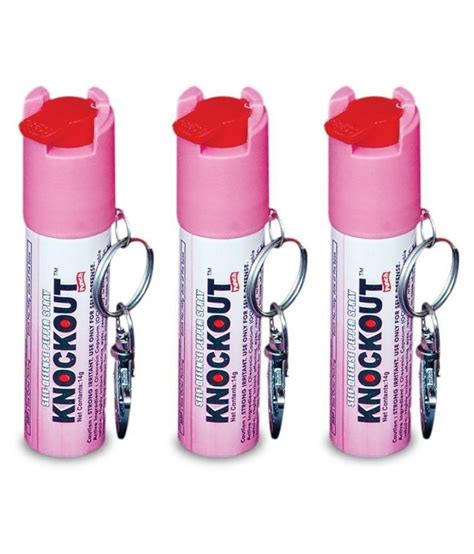 Knockout Pepper Spray Punch Strong Oc Pepper Spray With Safety Lock Pepper Spray Pack Of 3 Buy