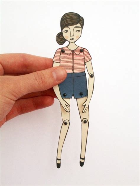 Moving Paper Doll Altered Art Projects Craft Projects Paper Puppets