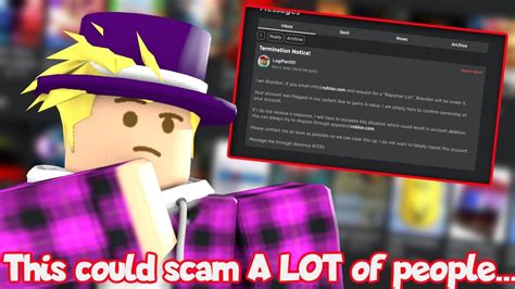 NEW SCAM IN ROBLOX WATCH OUT FOR THIS YouTube