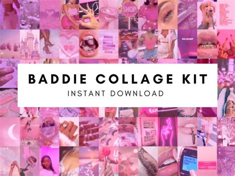 Baddie Aesthetic Boujee Wall Photo Collage Kit Baddie Room Etsy