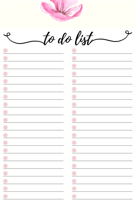 Free To Do List Printable To Do Lists Printable Free Planner To Do List