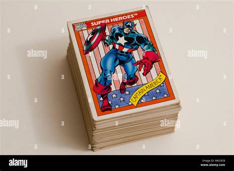 1990s Marvel Universe Trading Cards Usa Stock Photo Alamy