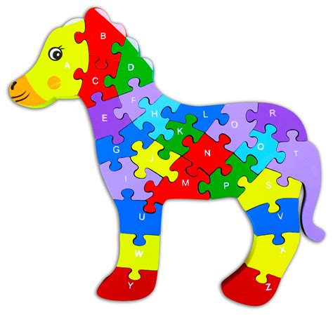 Create your own double puzzles with discovery education's puzzlemaker. Toyzico Wooden Alphabet Puzzle - 26 Pcs Building Blocks ...