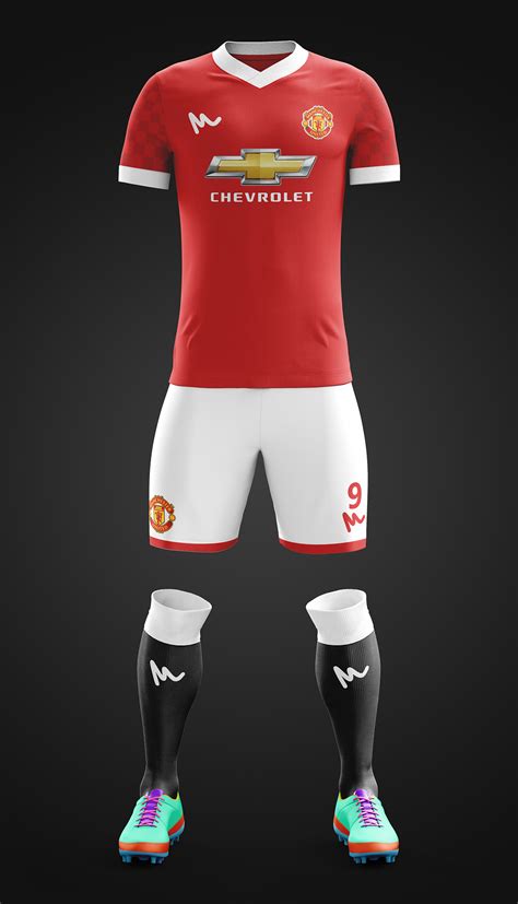 Kept the crest from this season's kits as the permanent crest. 2016 Manchester United Kit Concepts on Behance