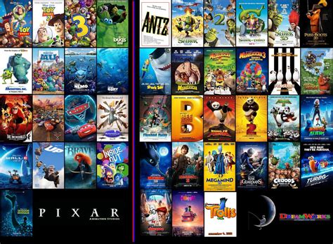 Pixar Movies And Dreamworks Movies By Espioartwork 102 On Deviantart