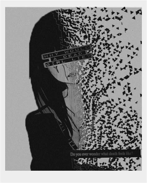 Sad Anime Pfp Black And White Anime Sad Black And White Wallpapers