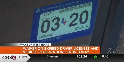 Waiver On Expired Driver Licenses And Vehicle Registrations Ends Wednesday