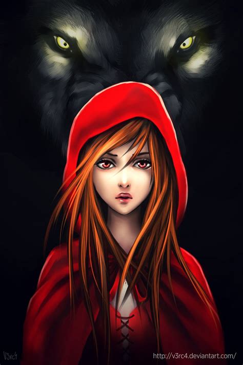 Little Red Riding Hood And Wolf Art Red Riding Hood Art Little Red