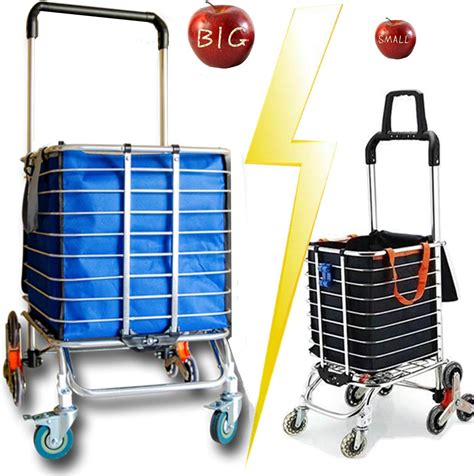 2020 Update Foldable Jumbo Shopping Cart Portable Shopping Carts For