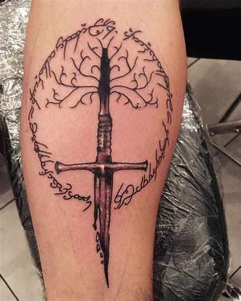 101 Amazing Lord Of The Rings Tattoos You Will Love Lord Of The Rings Tattoo Elvish Tattoo