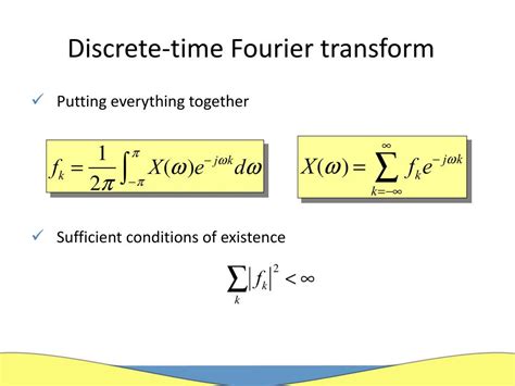Ppt Fourier Series Discrete Time Fourier Transform And