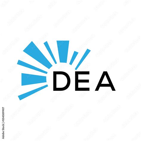 Vetor De Dea Letter Logo Dea Blue Image On White Background And Black