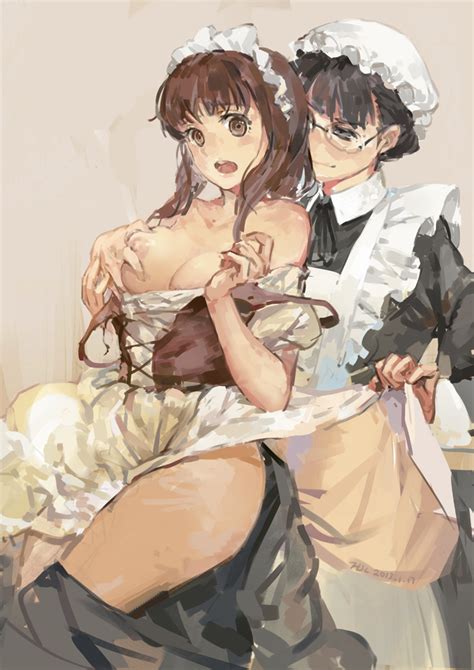 Maid Chou And Maid Ane Maoyuu Maou Yuusha Drawn By Hjl Danbooru