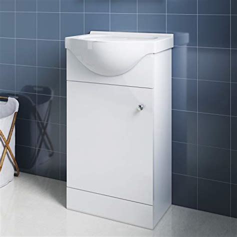 Elegant badmöbel waschbecken mit unterschrank 2in1 set waschtisch bodenstehend weiß hochglanz 455mm günstig auf kostenlose lieferung an den aufstellort . Elegant Badmöbel Waschbecken mit Unterschrank 2in1 Set ...