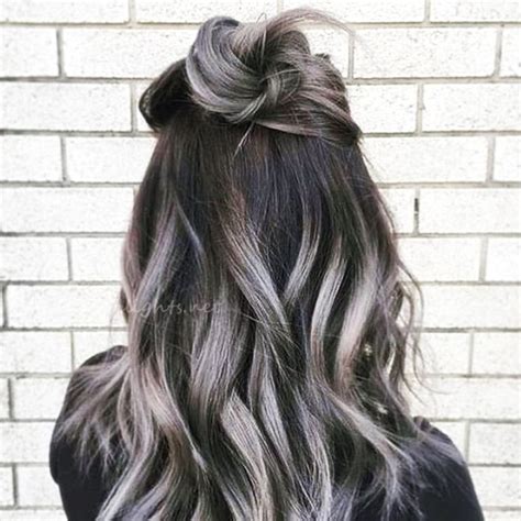 Gray Ombre Hair Hair Highlights