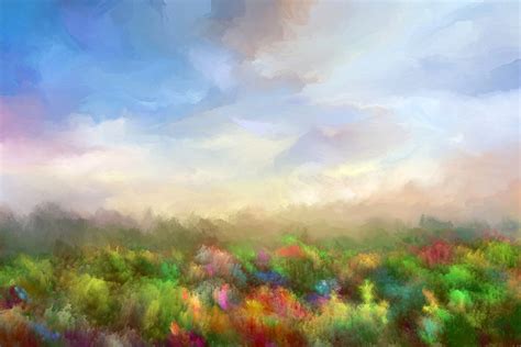 Summer Meadow Oil Painting Getty Images Gallery