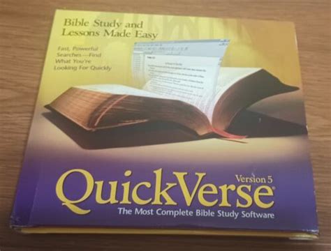 Quickverse Version 5 Pc Cd Bible Study Lessions Made Easy 5 Disc Set Ebay