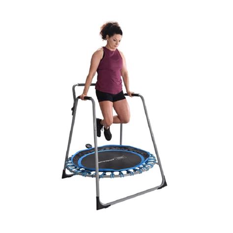 Jumpsport Home 125 Fitness Trampoline With 3 Sided Handlebar Support