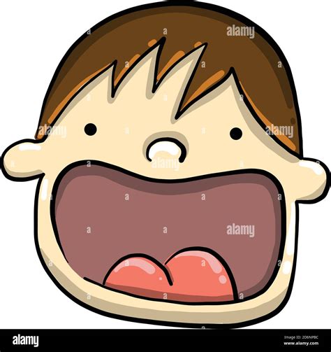 Open Mouth Illustration Vector On White Background Stock Vector Image