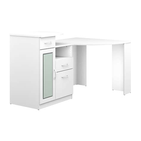 White corner desk *see offer details. Bush Furniture Vantage Corner Desk, Pure White, Standard ...