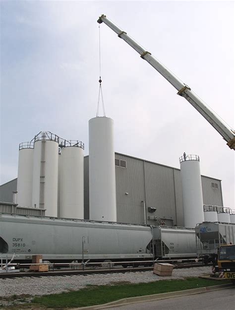 Plastic Resin Storage Dry Bulk Storage Tank Connection