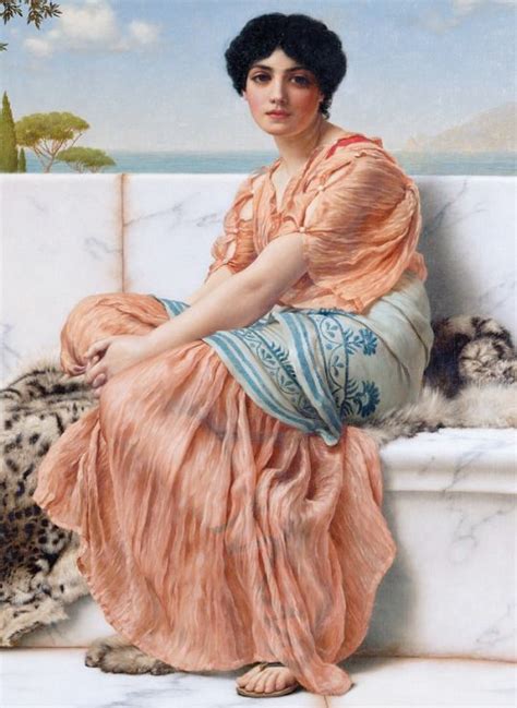 Details From Reverie Or In The Days Of Sappho By John William Godward 1904 Oil On Canvas The