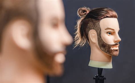 Hairealm Male Mannequin Head With 100 Human Hair Barber