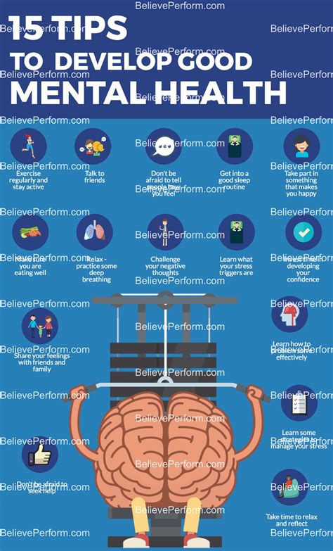 15 Tips To Develop Good Mental Health Believeperform The Uks