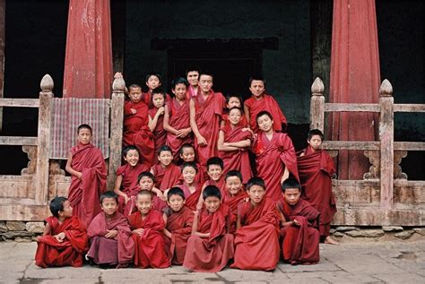 monk school at trongsa dzong monk bhutan beautiful world