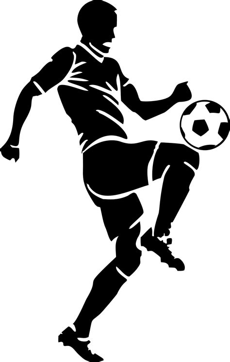 Football Silhouette Silhouette Art Stencil Diy Stencils Soccer Birthday Cartoon Cake Pumas