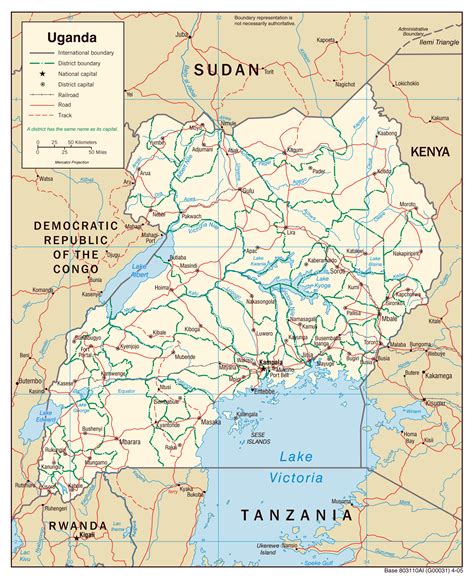 Contain information about regions division. Maps of Uganda | Map Library | Maps of the World
