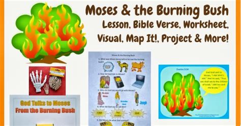 Bible Fun For Kids Moses Burning Bush