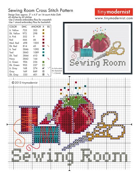 cross stitch patterns chart