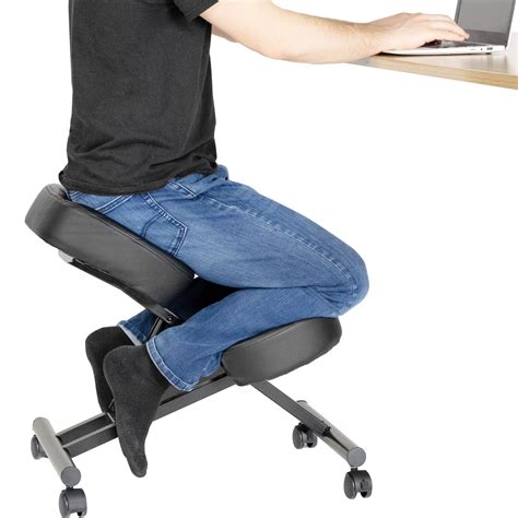 Dragonn By Vivo Ergonomic Adjustable Kneeling Chair For Home And Office