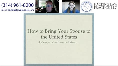 How To Bring Your Spouse To The United States Youtube
