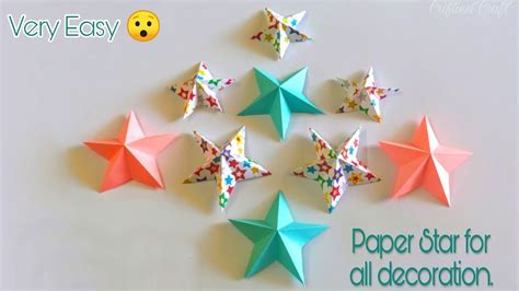 Awesome And Supper Easy Paper Star Easy Paper Star