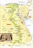 CARTE DE L'EGYPTE ET DES SITES ANTIQUES PRINCIPAUX - Histoire et ...