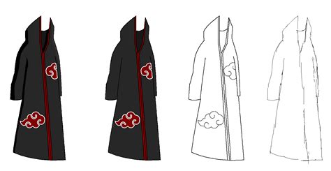 Akatsuki Cloak Drawn By Me Naruto