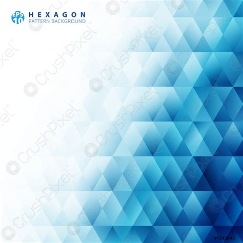Abstract Blue Geometric Hexagon Pattern White Background And Texture